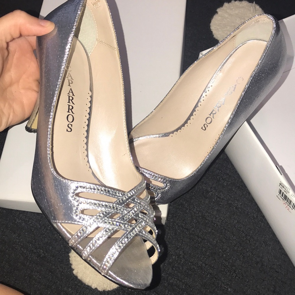 Silver Diamond Heels